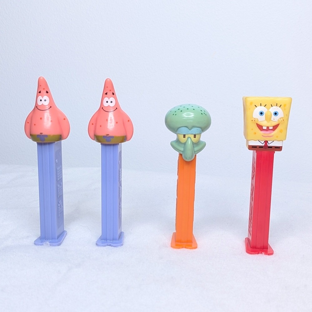 Vintage SpongeBob‎ SquarePants Characters Pez Candy Dispensers Lot *WORKING*